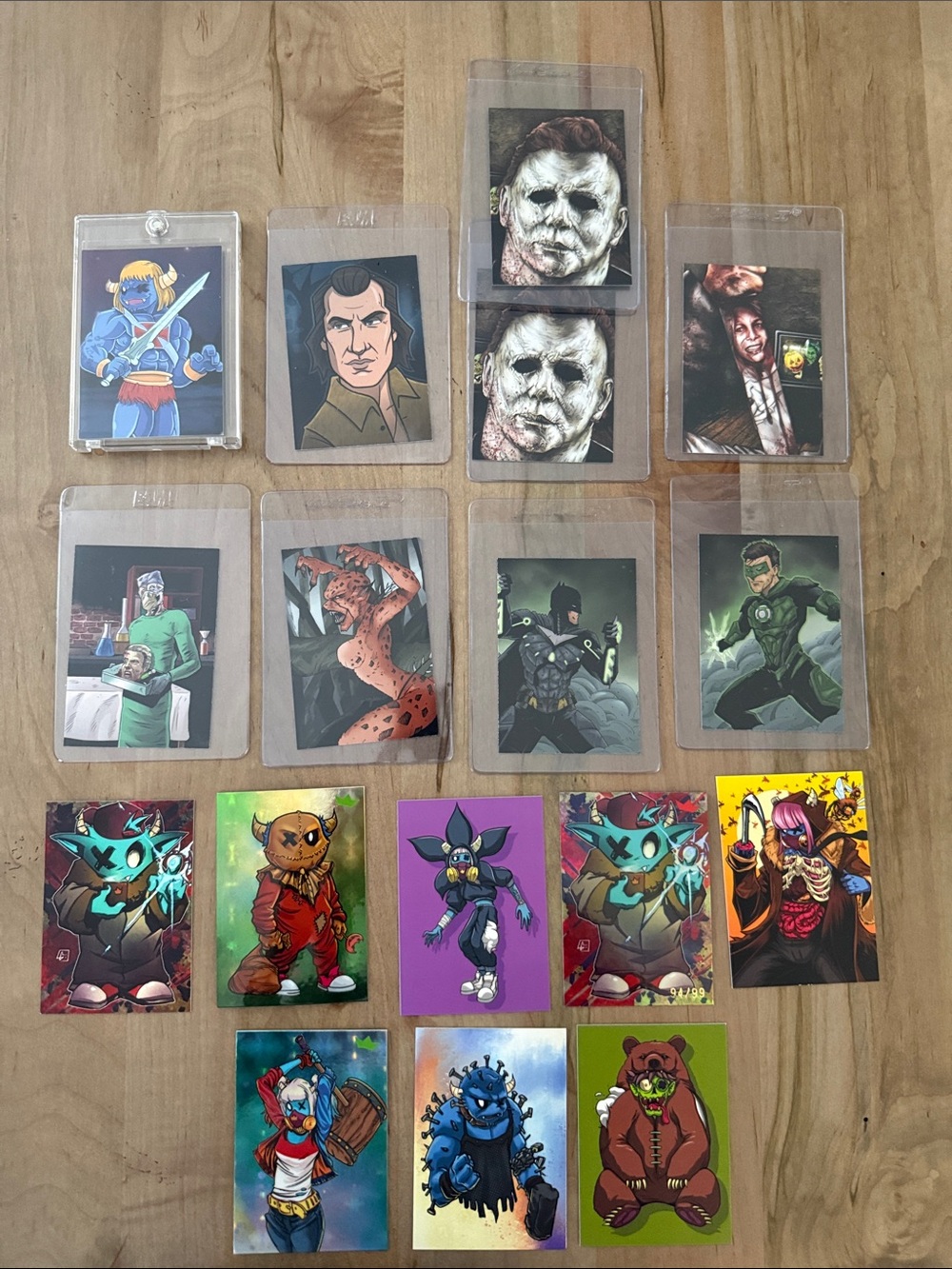 Assorted Men’s Collectible Art Cards - Blue, Green, Purple, Red, Brown